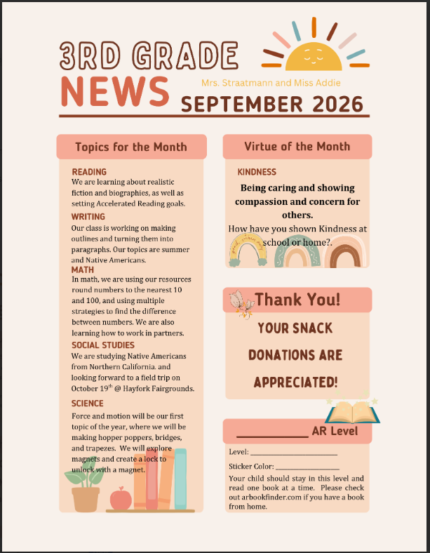 September Newsletter