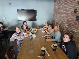 Students eating lunch
