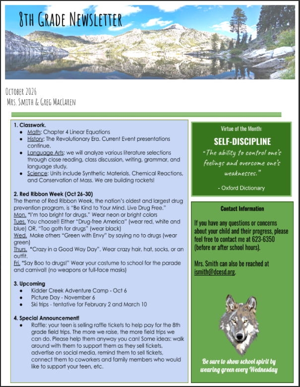 August Newsletter