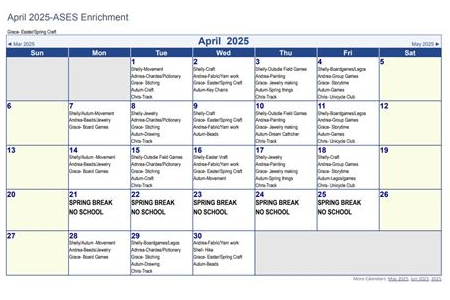 April Enrichment